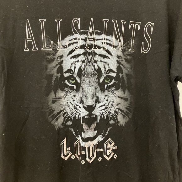 AllSaints Imogen Boys Tee with Tiger Print - Picture 4 of 7